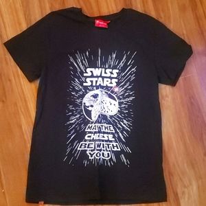 Heidi.com Switzerland Alps Label Tees T-Shirt Mens Size Large like new